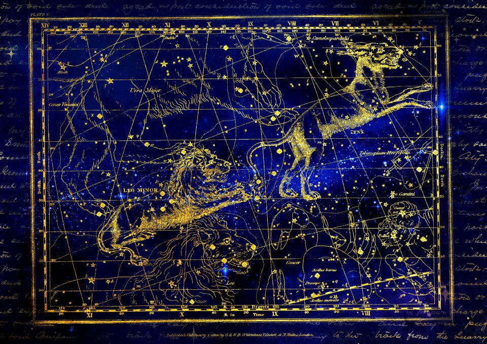 Zodiac sign sky starry sky