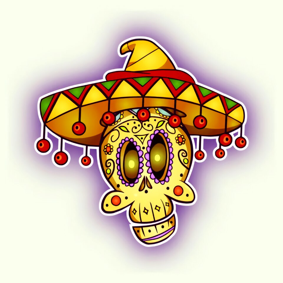 Celebration skull death