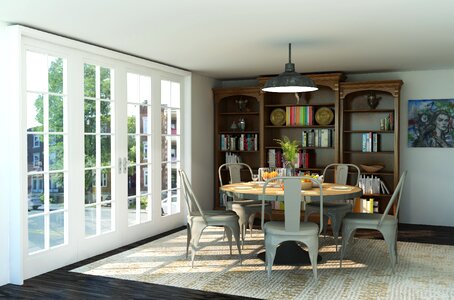 Furniture table indoors