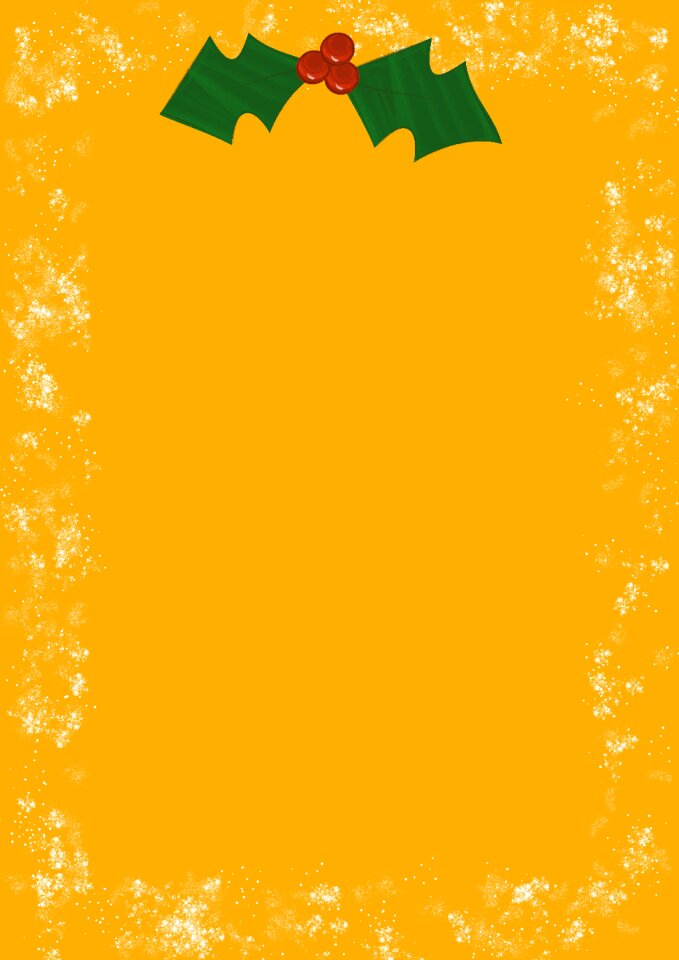 Holly snow snowflake