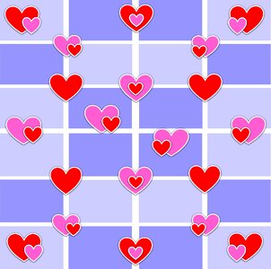 Pattern red pink