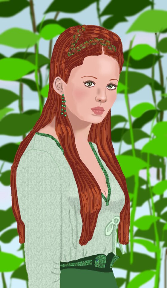 Peaceful green peace green hair