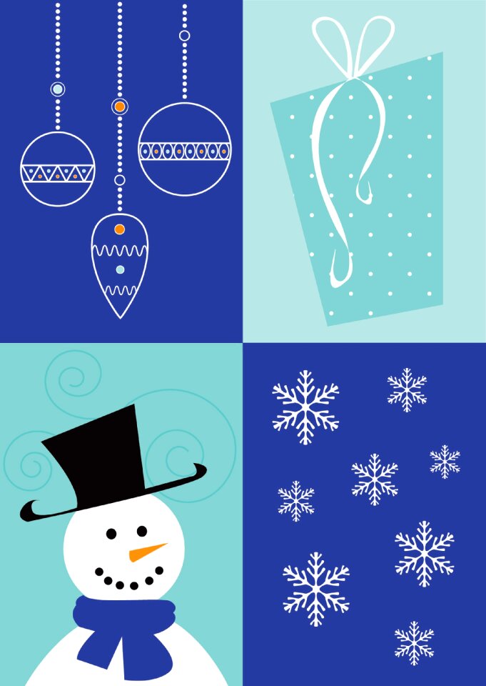 Christmas card greeting Free illustrations