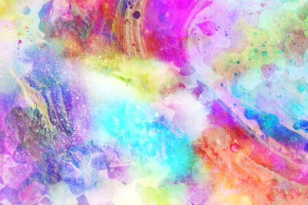 Watercolor vintage colorful
