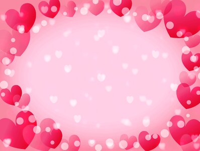 Pink heart love