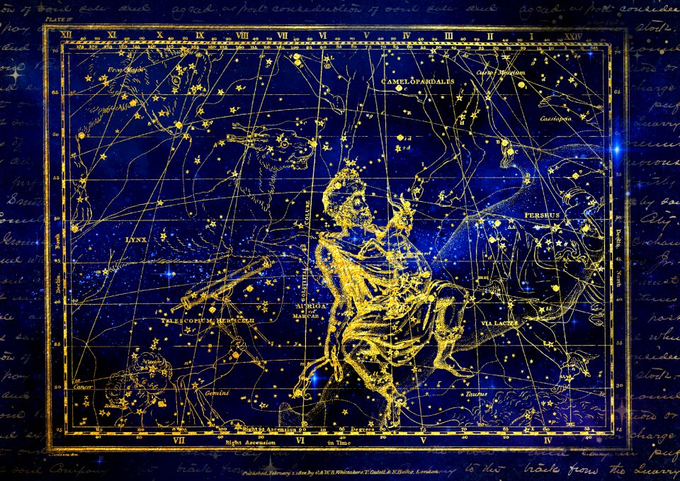Zodiac sign sky starry sky