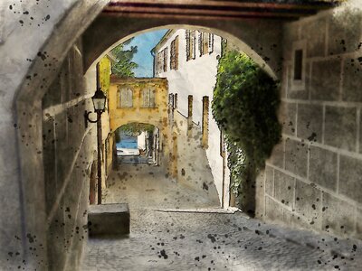 Old structure wall