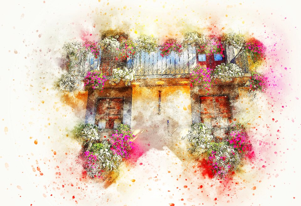 Art watercolor nature