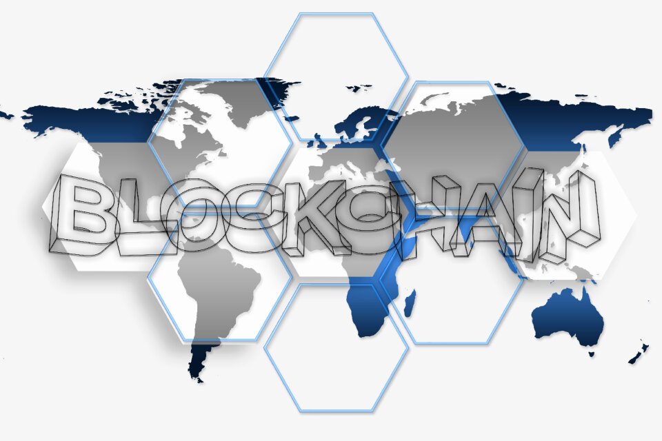 Hand holding blocks cryptographically