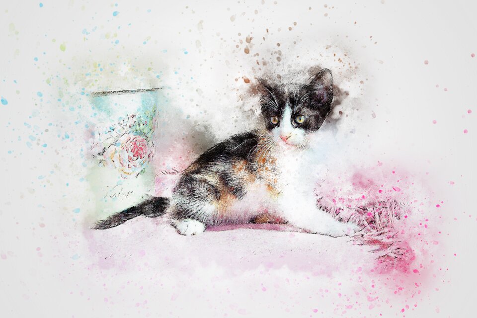 Emotion watercolor vintage