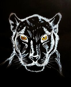 Sketch animals panther