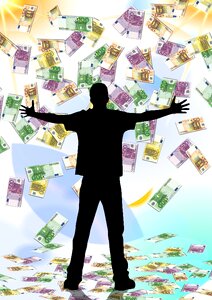Money rain money blessing bank note