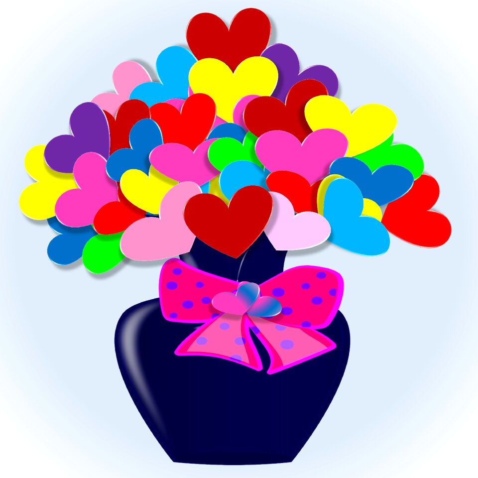 Valentine day colorful