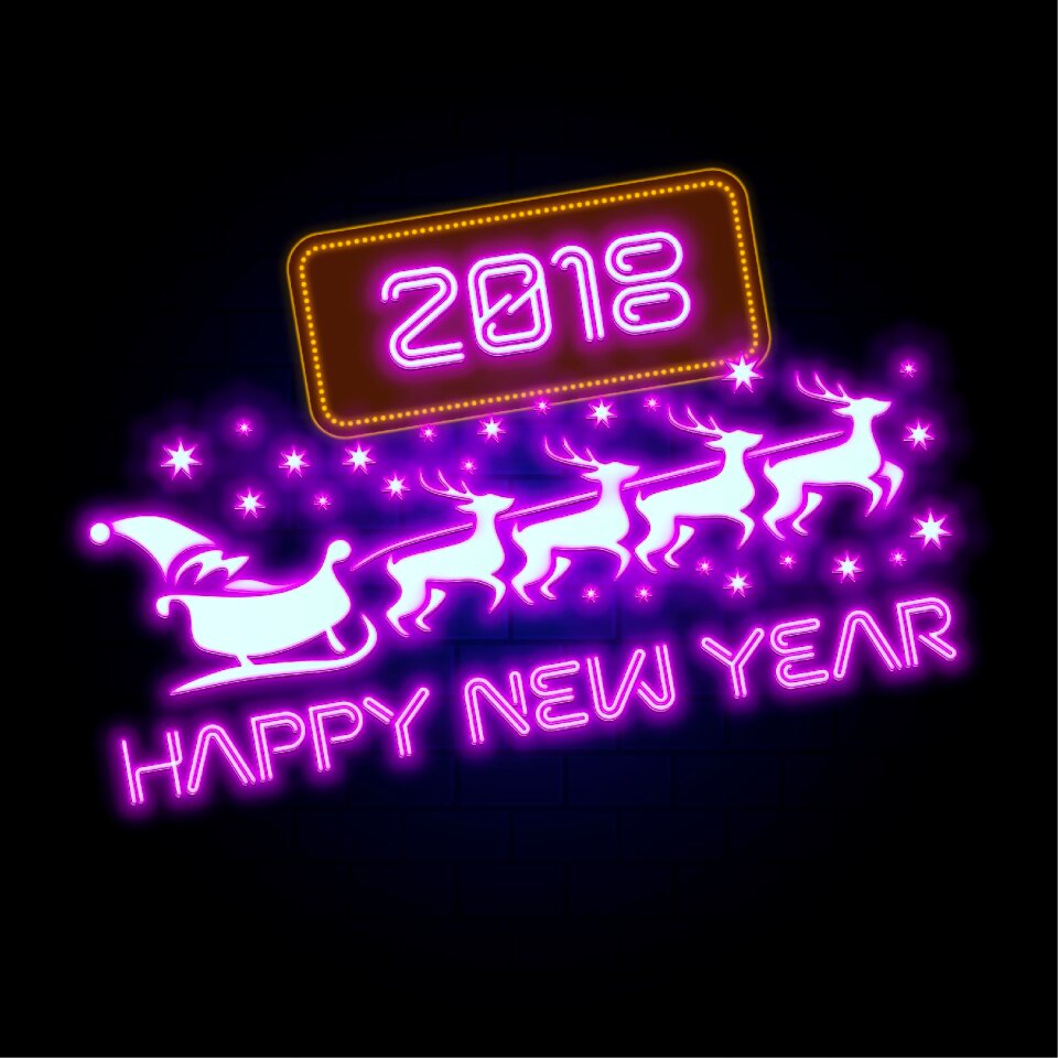 Happy happy new year holiday