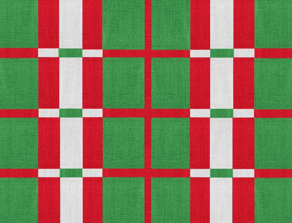 Red pattern shapes