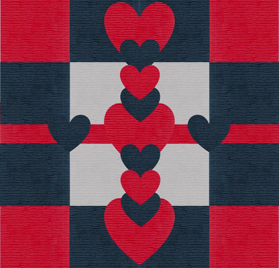 Leather design red