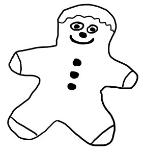 Gingerbread man males Free illustrations