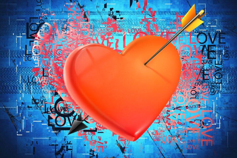 Romance heart Free illustrations