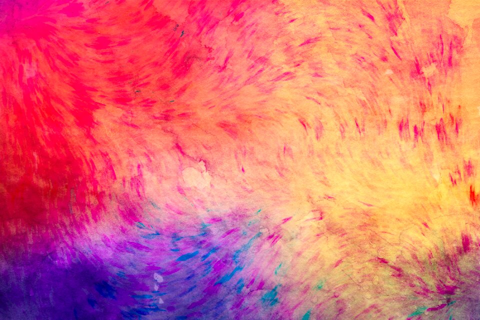 Watercolor vintage colorful