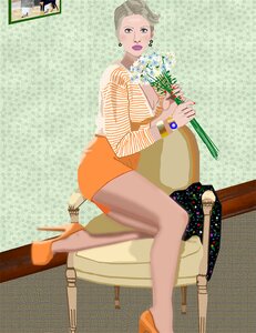 Bouquet of flowers digital art Free illustrations