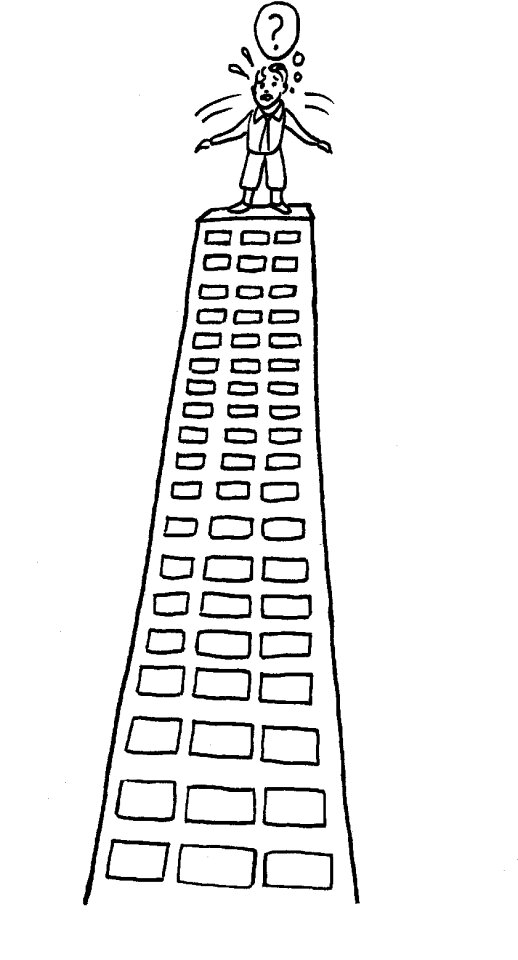 Tall building jump Free illustrations