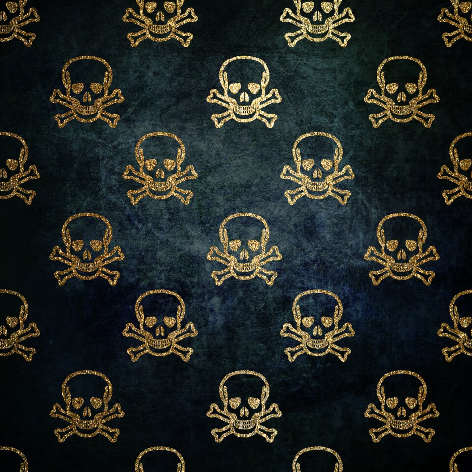 Gothic skull halloween