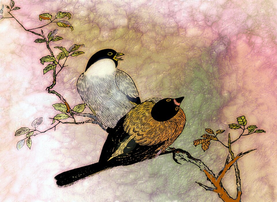 Pen drawing pen sprig