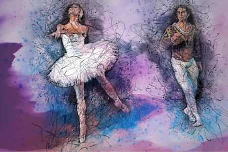 Ballerina dance choreography