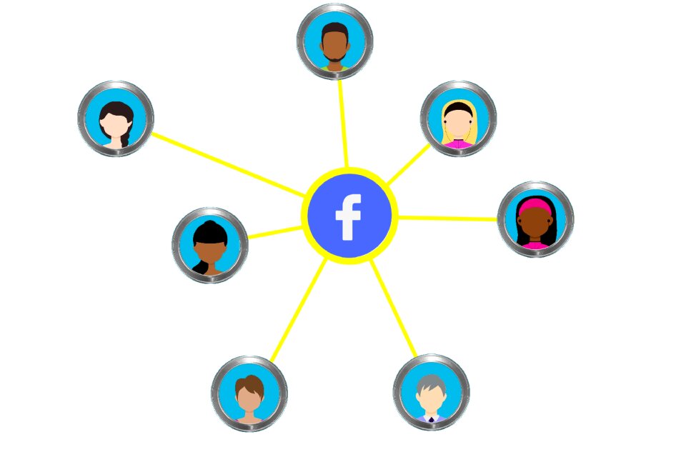 Facebook network Free illustrations