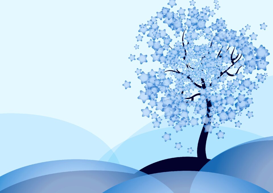 Winter landscape graphic