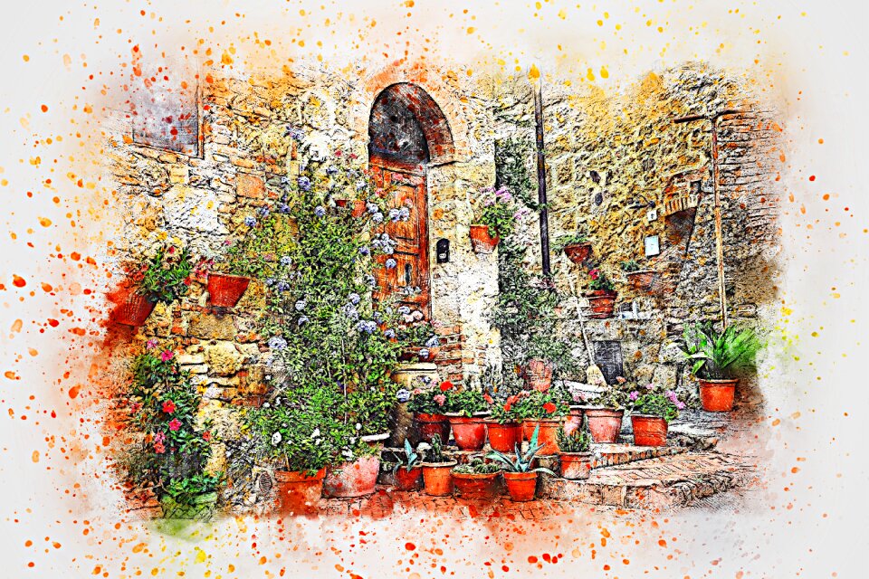 Pots vases facade