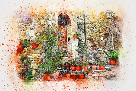 Pots vases facade