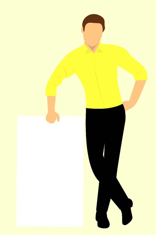 Board advertisement casual