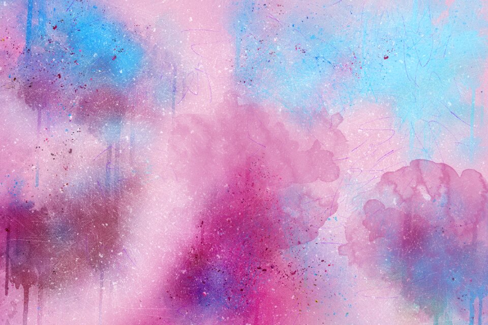 Watercolor vintage colorful