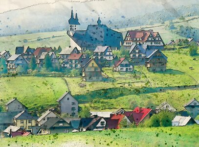 Old landscape scenic