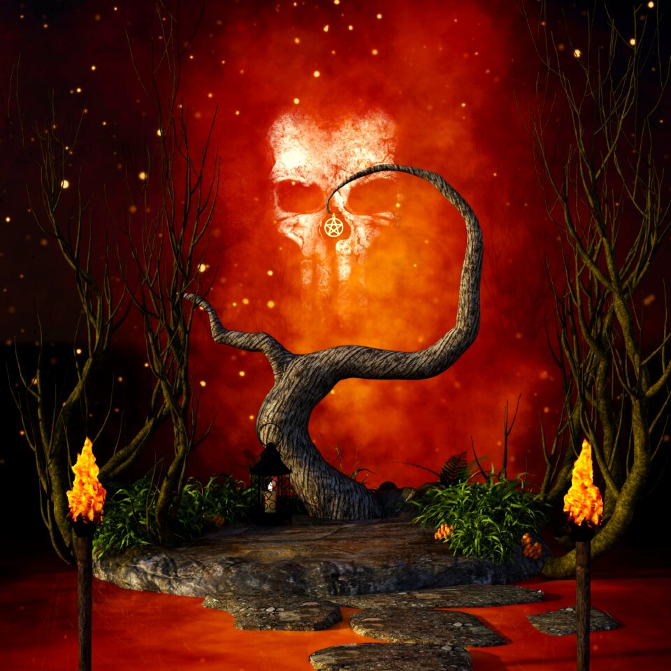 Mysterious halloween fairytale