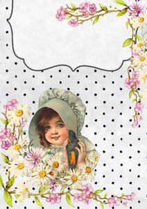 Floral template decorative