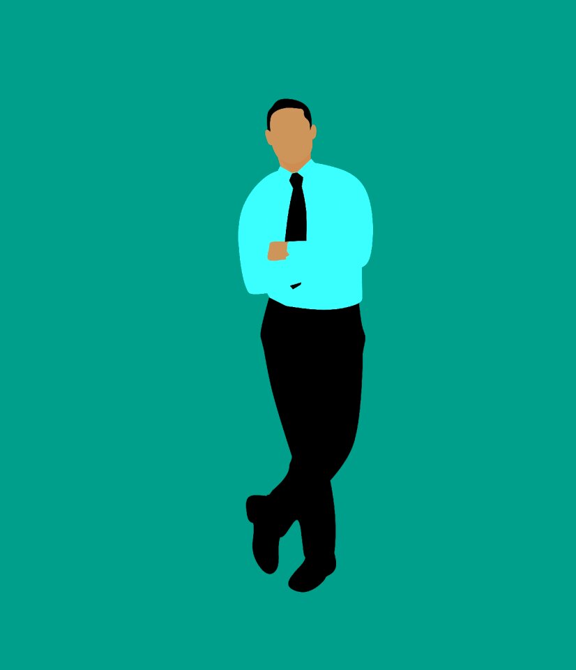 Businessman full length standing