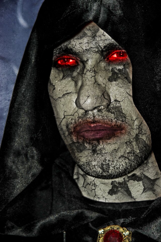 Man black face