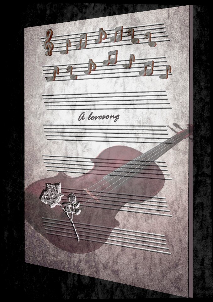 Composition violin staves