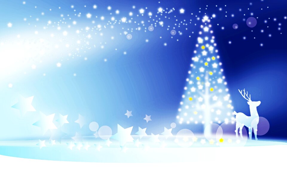 Christmas blue christmas card