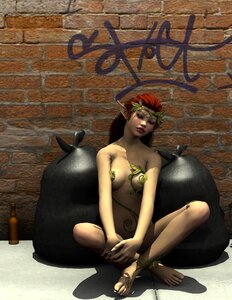 Sitting urban 3d