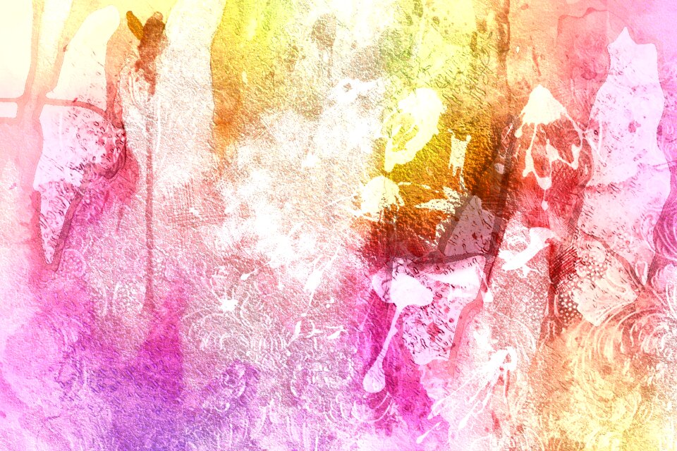 Watercolor vintage colorful