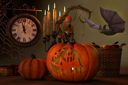 Autumn creepy october
