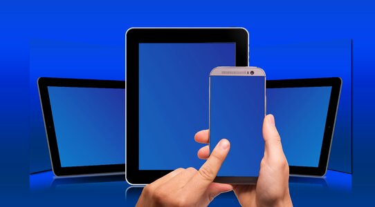 White touch screen ipad