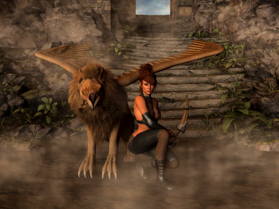 Heroine fantasy amazone