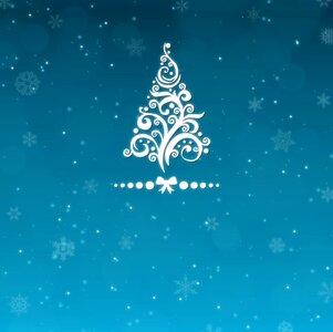 Ornaments blue background