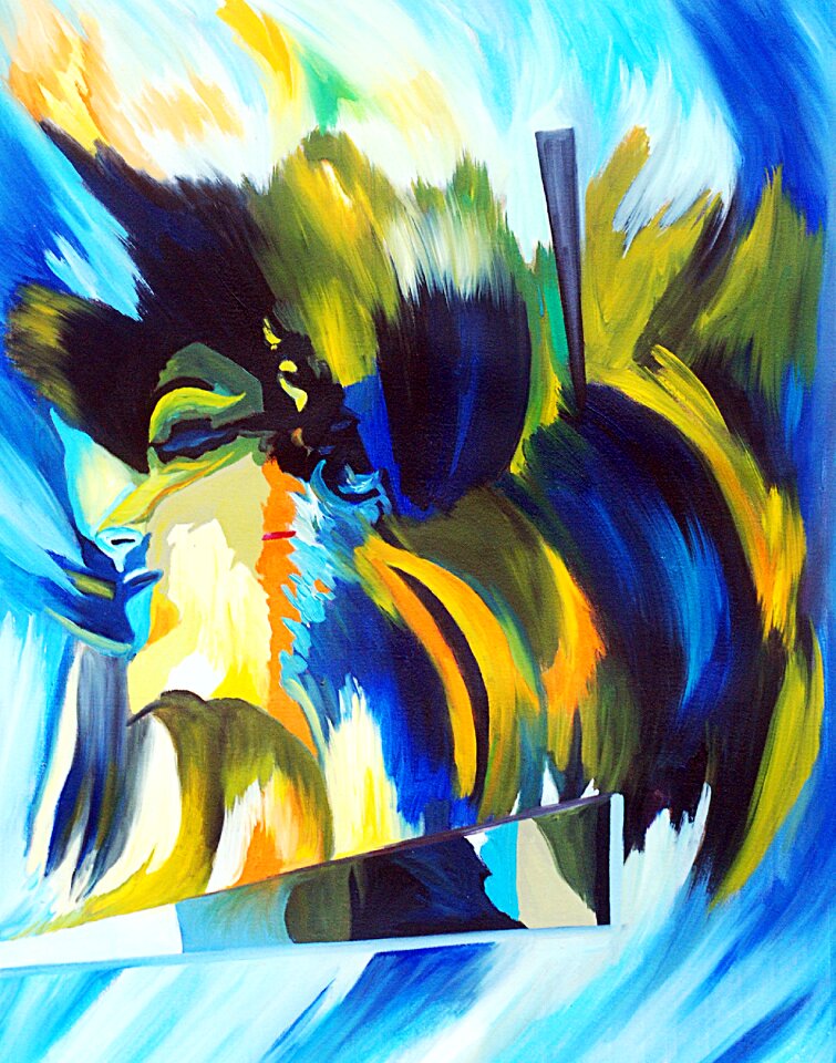 Brush colorful creative