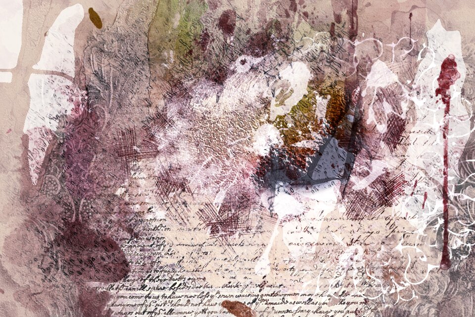Watercolor vintage colorful