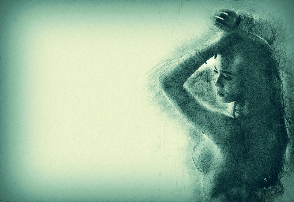 Female naked body